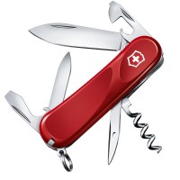 Ніж складаний, мультитул Victorinox Evolution 10 (85мм, 13 функцій), червоний 2.3803.E