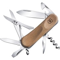 Ніж складаний, мультитул Victorinox Evowood 14 (85мм, 12 функцій), дерево 2.3901.63