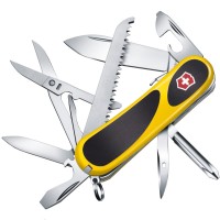 Ніж складаний, мультитул Victorinox Evogrip S18 (85мм, 15 функцій), жовтий 2.4913.SC8