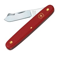 Ніж складаний, садовий Victorinox (100мм, 2 функції), червоний 3.9040