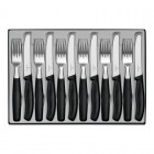 Набір кухонний Victorinox SwissClassic Table Set (6 ножів, 6 вилок), чорний 6.7833.12