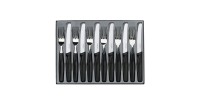 Набір кухонний Victorinox Table Set (6 ножів закруг.з серрейт. лезом, 6 вилок), чорний 5.1333.12