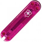 Накладка на ручку ножа Victorinox (58мм), передня прозора рожева C6205.T3