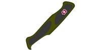 Накладка на ручку ножа Victorinox RangerGrip (130мм), передня, зелена-чорна C9534.C1