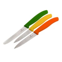 Набір кухонних ножів Victorinox Swissclassic Paring Set (80, 100, 110мм) в подарунок. коробці 67116.31G