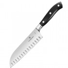 Ніж кухонний Victorinox Forged Santoku Grand Maitre (лезо: 170мм), чорний, в коробці 7.7323.17G