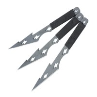 Набір ножів метальних Скорпіон A880 (довжина: 200мм, лезо: 90мм), 3 шт, у піхвах