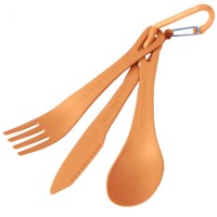 Набір столових приладів Sea to Summit Delta Cutlery Set (ложка, вилка, ніж), помаранчевий