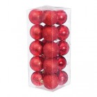 Набір кульок із візерунком, 20 шт. 6 см. червоний