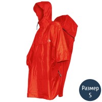 Дощовик-пончо з відділенням для рюкзака Tatonka Cape Men (р.S), червоний 2795.015
