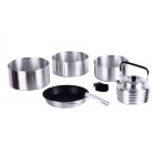 Набір туристичного посуду KingCamp Camper 4(KP3903) (silver)