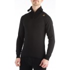 Термокофта Aclima HotWool 230 gr Polo W/Zip Unisex Black XXXL