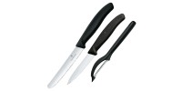 Набір кухонних ножів Victorinox Swiss Classic Paring Set (3 предмети), чорний 6.7113.31