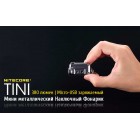 Ліхтар Nitecore TINI Cu (Cree XP-G2 S3 LED, 380 люмен, 4 режими, USB), мідний
